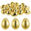 80Pcs Plastic Golden Easter Fillable Eggs for Candy Gifts and Decor 1