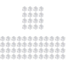 200Pcs Realistic Clear Fake Ice Cubes Acrylic for DIY and Photo Props
