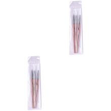 6Pcs Professional Nail Carving Pen Rose Gold Nail Art Supply Tool