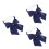 3Pcs Men's Multicolor Pre-Tied Adjustable Bow Tie Set for Events 3