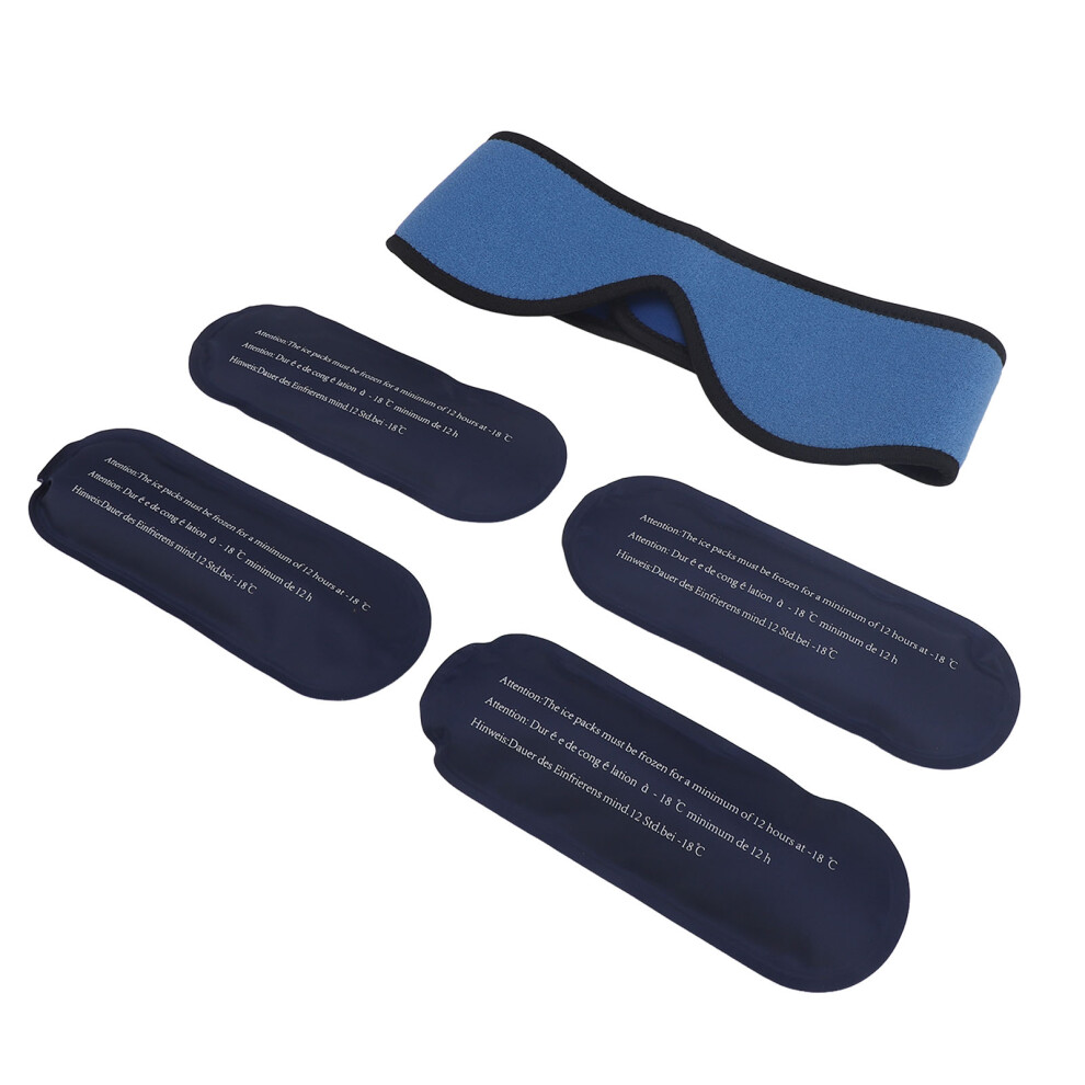 Professional Face Ice Pack Blue for Swelling & Muscle Fatigue Cold & Hot Wrap