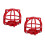2Pcs Red Fire Sprinkler Protective Cage Iron Mount Guard for Daily Use 4