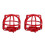 2Pcs Red Fire Sprinkler Protective Cage Iron Mount Guard for Daily Use 6