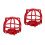 2Pcs Red Fire Sprinkler Protective Cage Iron Mount Guard for Daily Use 7
