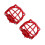 2Pcs Red Fire Sprinkler Protective Cage Iron Mount Guard for Daily Use 8