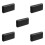 5Pcs Portable File Bin Plastic Box with Handle Secure Travel Storage 4