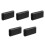 5Pcs Portable File Bin Plastic Box with Handle Secure Travel Storage 7
