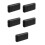5Pcs Portable File Bin Plastic Box with Handle Secure Travel Storage 9