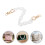 White Acrylic Bag Strap Durable Lightweight Eyeglass Chain Charm 7