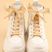 3 Pairs | Luxurious Double-Sided Silk Satin Shoelaces - Shiny, Durable, Soft Glossy Polyester Flat Webbing for a Fashionable Touch