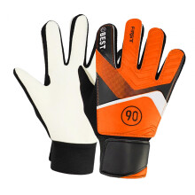 Kids Goalkeeper Gloves for Boys Girls Finger Protection with Grip Palms High Performance Soccer Goalie Gloves Football Gloves Orange