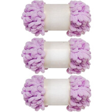 100g Loop Yarn, 100% Polyester Chenille Puffy Yarn for DIY Finger Knitting & Hand Weaving Crafts – Soft, Light, Chunky