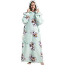Oversized Blanket Hoodie,Adult Snuggle Fleece Wearable Blanket Fluffy Giant Hooded Sweatshirt