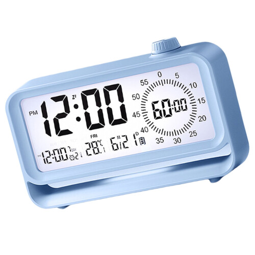 LCD Children's Alarm Clock with Visual Timer and Night Light