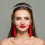 Fascia per capelli da donna con strass blu, confezione da 1 5