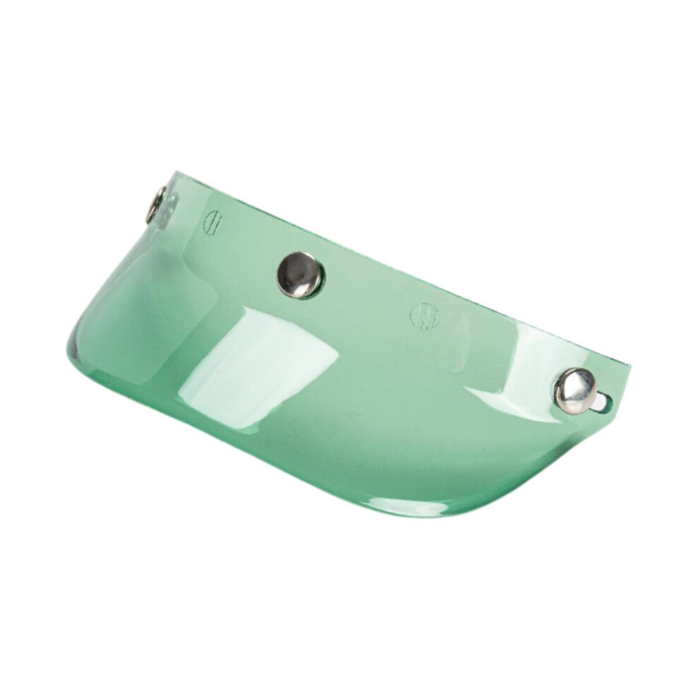 Amleso Helmet Peak Visor, Universal Snap Motorbike Helmet Accessories Replace Part For 3/4 Helmets Green 9426043038915