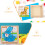 2Pcs Stackable Puzzle Sorting Trays Square Wood Design for Building Blocks Playtime 3