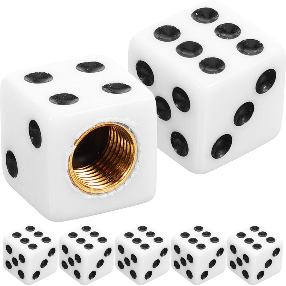 10Pcs Dice Style Valve Stem Caps Car Tire Valve Stem Caps Truck Tyre Cap Bike Stem Cap Cover 9426043135638