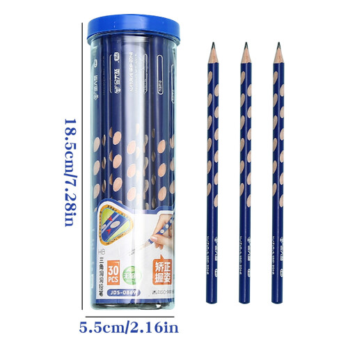30 PCS Triangular Pencils for Correcting Grip Posture, Ergonomic Design Students, Writing Pens & Stationery 1