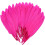 Penas de ganso rosa choque, naturais, 10-15 cm (4-6 polegadas), 120 peças 1