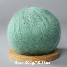 6pcs Mohair Yarn Crochet and Hand Knitted Knitting Crocheting DIY Wool Thread Spring and Summer Soft and skin friendly 50g/pc