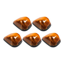 5 Pieces Cab Roof Marker Lights Parts Cab Lights 12V 1W Top Clearance Running Lights for Yellow