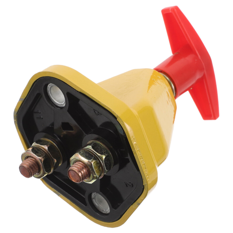 Frcolor Waterproof Battery Disconnect Switch For Trailer Use Made Of Metal Durable And Easy To Use 12V 24V Yellow 9426043215545