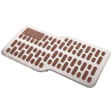 1Pcs Brown Stainless Steel Anti-slip Brake Accelerator Pedal Pad for Safe Driving Car Interior