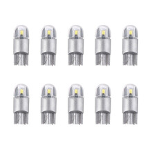 10Pcs 6000K Canbus T10 168 194 W5W Dome License Side Marker LED Light Bulb White，0k1157