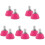 5Pairs Replaceable Rosy Rubber Toe Stops for Roller Skates 2