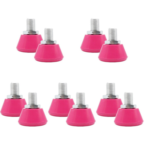 5Pairs Replaceable Rosy Rubber Toe Stops for Roller Skates 1