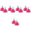 5Pairs Replaceable Rosy Rubber Toe Stops for Roller Skates 3