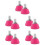 5Pairs Replaceable Rosy Rubber Toe Stops for Roller Skates 5