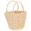 5Pcs Mini Woven Storage Basket Beige Paper for Tiny House Accessories 3