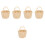 5Pcs Mini Woven Storage Basket Beige Paper for Tiny House Accessories 5