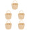 5Pcs Mini Woven Storage Basket Beige Paper for Tiny House Accessories 7