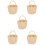 5Pcs Mini Woven Storage Basket Beige Paper for Tiny House Accessories 9