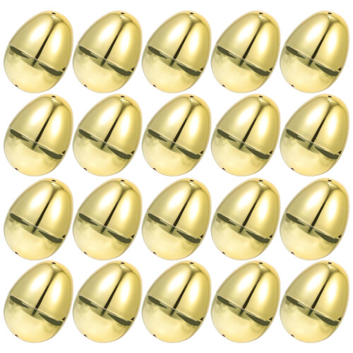 80Pcs Plastic Golden Easter Fillable Eggs for Candy Gifts and Decor 1