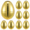 80Pcs Plastic Golden Easter Fillable Eggs for Candy Gifts and Decor 9