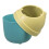 3Pcs Blue PP Mini Desk Trash Can with Lid Cute Home Office Garbage Bin 2
