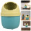 3Pcs Blue PP Mini Desk Trash Can with Lid Cute Home Office Garbage Bin 9