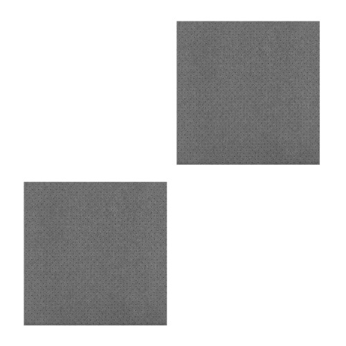 2Pcs Grey Rug Backing Fabric Non-Slip Pad Durable Felt Material 2
