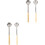 4Pcs Practical Stainless Steel Pizza Spread Ladle with Smooth Finish 4