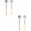 4Pcs Practical Stainless Steel Pizza Spread Ladle with Smooth Finish 7