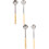 4Pcs Practical Stainless Steel Pizza Spread Ladle with Smooth Finish 8