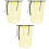 3Pcs Polyester Soccer Net Football Practice Nets Yellow Training Gear 3