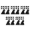 60Pcs Multi PVC Mini Smoothing Tool Car Wrap Applicator Bubble Remover 8