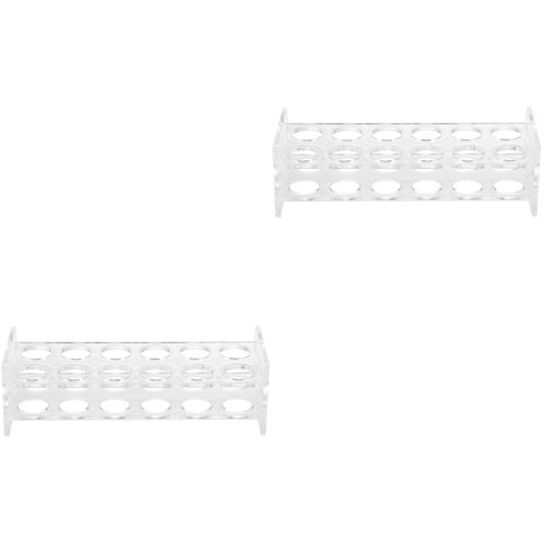 2Pcs Transparent Holder Acrylic Cup Storage Carrier 2