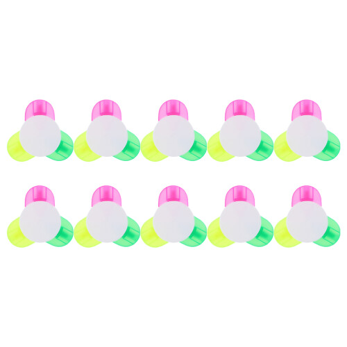 20Pcs Creative Petal Shape Fluorescent Pens Durable Colored Markers 1