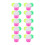 20Pcs Creative Petal Shape Fluorescent Pens Durable Colored Markers 11